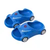Slipper 2022 Kids Glowing Slippers Cartoon Car Boys Summer LED Sandals Anti-Slip Waterproof Kids Girls Slippers Flashing Baby Shoes New T230302