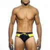 Men's Swimwear WL925 Sexy Patchwork Men Swim Briefs Beach Bikinis Board Swimming Trunk Shorts Pool Swimsuits