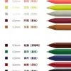 Versenkbare Gelschreiber 0,5 mm feiner Punkt dunkelrot/grün/blau/braun/schwarz retro gefärbt für Journal 5pcs/Box