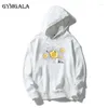 HUDEN HOODIES Autumn en Winter pullover aangepaste cartoonpatroon mode losse mannen vrouwen rond nek lange mouw hoodie