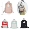 Vrouwen meisjes oxford backpack schoolbag casual reis sport waterdichte handtas satchel laptop tas college rucksack schouderzak mumm329e