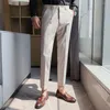 Męskie garnitury męskie 2023 Spring Suit Business Pants Men Solid Kolor Slim Casual Spoders Bieg Kids Office Social Dress Wedding