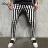 Męskie spodnie Męskie Plaid Men's Długi swobodny sport Slim Fit Spodni biegnących dla mężczyzn 2023 Dresspants kombinezon