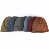 Berets Men's Men's Trendy Warm Ski Beanie Hat Women Women Outdoor Fashion على الوجهين على الوجهين يمكن ارتداؤهم في الخريف والكراهية الشتوية المحبوكة