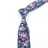 Bow Ties fancy tryckta blommiga slipsar för män Kvinnor Bröllopsfest Casual eftermiddagste bomull Slim Tie Handgjorda gravata kostym krage