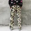 Pantalon pour hommes High Street Joggers Polaire Camouflage Cargo pour hommes Taille élastique Épissé Épais Pantalon de survêtement d'hiver Pantalon ample surdimensionné