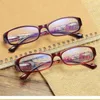 Sunglasses 1.0 To 4.0 Unisex Printing Anti-blue Glasses Retro Round Frame Comfortable Reading For The Elderly