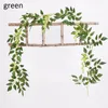 Decorative Flowers 2m Artificial Wisteria Vine Garland Plants Outdoor Home Trailing Flower Fake Hanging Wall Decor