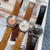 Wristwatches Exquisite Watch Men Quartz Fashion Casual Four Pin Dial Comfortable Leather Band Glow Pointer High Performance 230103