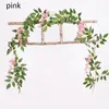 Decorative Flowers 2m Artificial Wisteria Vine Garland Plants Outdoor Home Trailing Flower Fake Hanging Wall Decor