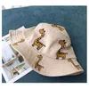 Accessoires pour cheveux Printemps Automne Chapeaux de seau pour enfants Dessin animé girafe Chapeau de soleil Filles Garçons En plein air Plage Camping Casquette de pêche Casual Panama