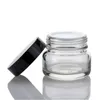 50 g glasflaska med plastkornkornen 50 ml 110 ml 150 ml Frost Glass Cream Cosmetic Container Pump flaskor