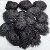 Onda de 12 mm #1b Brasil Virgin Human Hair Piece 7x9 OCT Lace com PU Toupee para homens negros