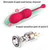 Sex toy massager G Spot Eggs Telescopic Vibrator Male Prostate Massager Wireless Remote Control Dildo Butt Plug Anal Toys For Men