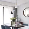 Kolye lambaları restoran avizesi modern minimalist nordic yemek odası yatak odası çubuğu yaratıcı kişilik ferforje macarons lamba