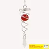 Noviteit Items Spiral Tail Wind Spinner Stabilizer Stress Ball Indoor Outdoor Decoratie RVS Winds Chime Hanger