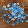 Décorations de Noël 300pcs Confettis de flocon de neige bricolage arbre décoratif table paillettes pour Noël fête d'anniversaire décoration de mariage