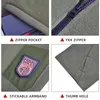 Utomhusjackor hoodies nya taktiska fleece huva jackor män utomhus varm andas avslappnad lös vandring camping blixtlås huvtröjor rockar manliga kläder 0104