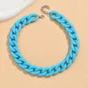 Chains AYAYOO Acrylic 25PCS Chain Choker Necklace For Women Smooth Statement Long Pendant Necklaces Collares Para Mujer