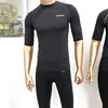 Hot Xbody EMS Fitness Training Machine underkläder svart med lila sömmar x kroppsdräkt