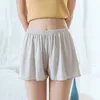 Kvinnors sömnkläder Summer Thin Women Safety Pants No Curling Loose Boxer Femme Anti Chafing Shorts under kjol botten