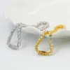 Hip Hop CZ Diamond Tennis Bracelets Charm Bangle Men Women Couple Jewelry 4mm 5mm 6mm234T