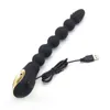 Artículos de belleza Anal Beads USB Recargable Butt Plug Vibrador juguetes sexy para principiantes Bolas Hombres Masajeador de próstata