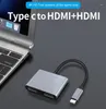In 1 distributore compatibile da tipo C a USB 3.1 HD 4K Dual Port Display simultaneo