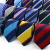 Bow Ties Stijlvolle herenstreep stropdringstijl Red Navy Blue Green Multi-Color Twill Cosplay Party Business Wedding Trendy Neck