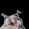 Glas knogar bubbler knogrökrör hand ört pipe fingerhållare vatten återvinning färgglad