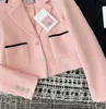 Women's Jackets Designer New 2023 Brand Jacket Ootd Fashion High-end Autumn Winter Classic Chains Tweed Coat Leisure Spring Coats Cardigan Valentine's Day Gift 45UO