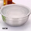 Bowls Lid Mixing Bowl Portable Salad Kitchen For Accessories Lunch Boxes Stainless Steel Dinnerware