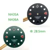 Kit di strumenti di riparazione 28 5mm NH35 NH36 quadrante dell'orologio poker abalone per movimento NH35A NH36A verde luminoso modificato con S LOGO3059