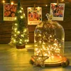 Cordes 5M 10M 20M Micro fil de cuivre LED batterie lumière chaîne Festoon Luces Navida fête de noël mariage Camping décoration