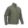 Giacche da esterno Felpe con cappuccio Giacca tattica in pile da uomo Outdoor Militare Pelle di squalo Soft Shell Combattimento Giacca a vento Cappotti Army Bomber impermeabile Giacche cargo 0104