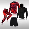 Männer Trainingsanzüge Männer Sportswear Kompression Sport Anzüge Quick Dry Lauf Sets Kleidung Jogger Training Gym Fitness Jacke Set