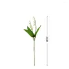 Dekorativa blommor 6st Artificial Lily of the Valley Faux Wind Chime Orchid Wedding Bouquet kan blomma för hemträdgårdsfestdekor