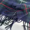 Sciarpe Scialle avvolgente Universale lavabile morbido donna inverno stampa scozzese lungo caldo accessori per costumi sciarpa termica