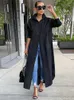 Casual Dresses Fashion Long Shirt Women Solid Color Single Breasted Jacket Elegant Dress 2023 Summer Streetwear S-2XL