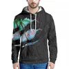 Mäns casual skjortor tatuering polynesisk stil grafisk design tryck hawaiian tröja långärmad mode hoodie smal mäns höst/vinter