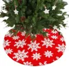 Christmas Decorations Trees Skirts Snowflake Red Gold White Flannel Reindeer Sled Holiday Xmas Snowmen Santa Claus 2023 Merry