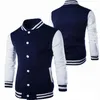 Jaquetas masculinas Capuzes Men/Jacket Baseball Jacket Men Fashion Wine Red Mens Slim Fit College Varsity Varsity