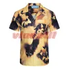 Mens Casual Shirts Designer Man Short Sleeve Full Print Beach Shirts Men Loose Tops Asian Size M-3XL274p