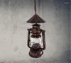 Pendantlampor KEROSTEN LANTERN RETRO LIGHTS BAR Singel Head Creative Personality Iron Farm Cafe Chinese Antique GY65