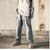 Menwomen Graffiti Black Skeleton Jeans Ins Knochendruck gerade Bein Denimhose Hip Hop Dad Hosen2384870
