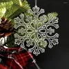 Christmas Decorations Tree Decoration Snowflakes 8.2-22cm White Plastic Artificial Snow Home 2023 Happy Year Party Supplies