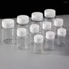 보관 병 10 pcs 15ml/20ml/30ml/60ml Clear 빈 리필 플라스틱 병 컨테이너 솔리드 파우더 바이알 함유