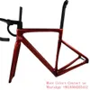 T1000 Disc Brake metallic Red Sl7 Bicycle frames Roadbike DISK Carbon Frameset bb68 Glossy With Handlebar DPD UPS