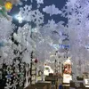 Juldekorationer skum snöflinga träd hängande ornament 7,8 tum diameter snöflingor fönsterdekor diy hantverk dtt88