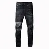 Designer Hommes Jeans Homme En détresse Ripped Skinny Cowboy Pantalon Jean Rock Revival Pantalon Droit Slim Élastique Denim Fit Moto Biker220m